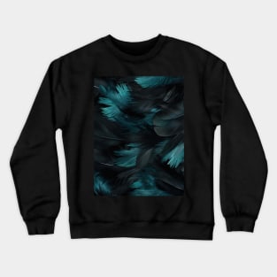 Whispers of Blue Feathers Crewneck Sweatshirt